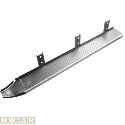 Estribo - alternativo - A10/C10/D10 1972 até 1984 - externo - com friso anodizado - preto - lado do motorista - cada (unidade)