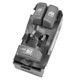Interruptor do vidro - alternativo - Chevrolet S10 Cabine Simples 4X2 2.4 MPFI gasolina de 2000 at 2004 - S10 2 portas 1995 at 2011 - Silverado 1997 at 2001 - duplo com bloqueio - lado do motorista - cada (unidade)