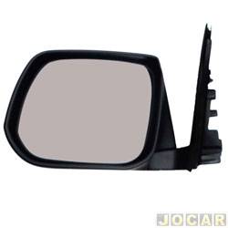 Retrovisor externo - Metagal - <b>Chevrolet S10 Cabine Dupla LS 4X2 2.8 Turbo Electronic diesel de 2016 at 2016</b> - S10 2012 at 2017 - sem controle - preto - lado do motorista - cada (unidade) - RGWE37FX