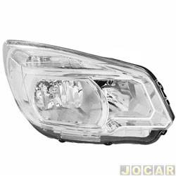 Farol principal - TYC - <b>Chevrolet S10 Cabine Simples LS 4X2 2.4 8V Flexpower de 2012 at 2016</b> - S10 2012 at 2016 - sem projetor no foco da lampda - mscara cromada - lado do passageiro - cada (unidade) - 21934