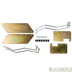 Suporte da trava eltrica - Dial - <b>Chevrolet S10 Cabine Dupla LT 4X2 2.4 8V Flexpower de 2012 at 2016</b> - S10 2012 at 2020 - 4 portas - jogo - LGM52