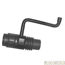 Mangueira do filtro de ar - Jahu - <b>Chevrolet S10 Cabine Simples 4X2 2.2 MPFI gasolina de 1997 at 2000</b> - S10/Blazer 2.2 1997 at 2000 - qualidade original - cada (unidade) - 02787-1