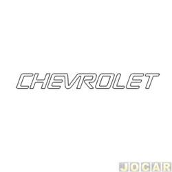 Letreiro - alternativo - <b>Chevrolet S10 Cabine Simples Advantage 4X2 2.4 8V Flexpower de 2008 at 2011</b> - S10 2001 at 2011 - Chevrolet - tampa traseira - preto - cada (unidade)