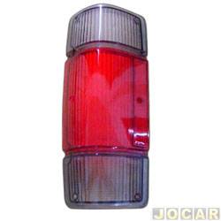 Lente da lanterna traseira - Ifcar - D20 - fumê - lado do motorista - cada (unidade) - 260089