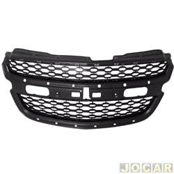 Grade dianteira - Tong Yang - <b>Chevrolet S10 Cabine Simples LS 4X2 2.4 8V Flexpower de 2012 at 2016</b> - S10 2012 at 2016 - com moldura cromada - cada (unidade) - 26409