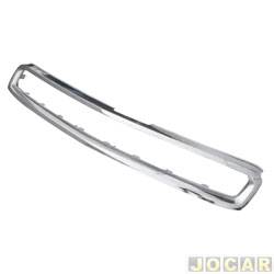 Friso da grade dianteira - alternativo - <b>Chevrolet S10 Cabine Simples LT 4X2 2.4 8V Flexpower de 2012 at 2016</b> - S10 2012 at 2016 - cromado - superior - cada (unidade)