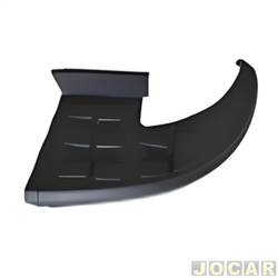 Ponteira do para-choque traseiro - importado - <b>Chevrolet S10 Cabine Simples LS 4X2 2.4 8V Flexpower de 2012 at 2016</b> - S10 2012 at 2024 - preta - lado do passageiro - cada (unidade) - 33986