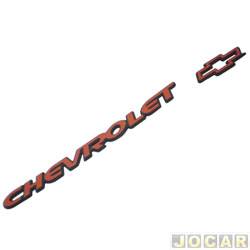 Letreiro - alternativo - <b>Chevrolet S10 Cabine Simples Advantage 4X2 2.4 8V Flexpower de 2008 at 2011</b> - S10 1995 at 2011 - Chevrolet - capo traseiro - vermelho - cada (unidade)