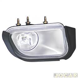 Farol de milha - alternativo - Orgus - <b>Chevrolet S10 Cabine Simples Colina 4X2 2.4 8V Flexpower de 2007 at 2010</b> - S10/Blazer 2001 at 2011 - H3 - lado do passageiro - cada (unidade) - FW-363LD