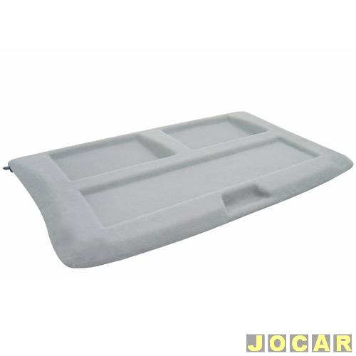 Tampão do porta-malas - alternativo - Plastiron (Autimex) - Kadett 1989 até 1998 - carpete cinza - cada (unidade) - 41056