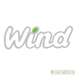 Letreiro - alternativo - Corsa 1994 at 2002 - Wind - prata/verde - cada (unidade)