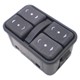 Interruptor do vidro - alternativo - Chevrolet Astra Hatch GL 1.8 MPFI 2P de 1998 at 2001 - Astra 1999 em diante - conjunto - com bloqueio - preto - cada (unidade)