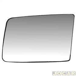 Lente do retrovisor com base - Metagal - Kadett - Monza 1994 em diante - eltrico - prata - lado do motorista - cada (unidade) - S.20.715.31 / RG7M15