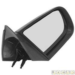 Retrovisor externo - alternativo - Retrovex - <b>Chevrolet Omega GLS 2.2 MPFI de 1994 at 1998</b> - Omega/Suprema 1992 at 1998 - sem controle - preto - lado do passageiro - cada (unidade) - RX 2244