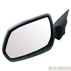 Retrovisor externo - SPJ - <b>Chevrolet Cobalt Graphite 1.8 8V cmbio manual Econo.flex 4P de 2015 at 2015</b> - Cobalt 2011 at 2015 - eltrico - preto - lado do motorista - cada (unidade) - EB883