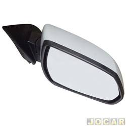 Retrovisor externo - SPJ - <b>Chevrolet Cobalt LTZ 1.4 8V cmbio manual Econo.flex 4P de 2011 at 2015</b> - Cobalt 2011 at 2015 - eltrico - para pintar - lado do passageiro - cada (unidade) - EB884