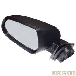 Retrovisor externo - SPJ - Chevrolet Cobalt LS 1.4 8V cmbio manual Econo.flex 4P de 2011 at 2015 - Cobalt 2011 at 2015 - eltrico com aquecedor - preto - lado do motorista - cada (unidade) - EB887