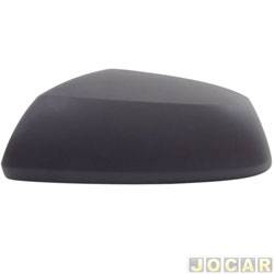 Capa do retrovisor - SPJ - <b>Chevrolet Cobalt LS 1.4 8V cmbio manual Econo.flex 4P de 2011 at 2015</b> - Cobalt 2011 at 2015 - preta - lado do motorista - cada (unidade) - EB895