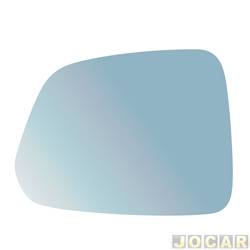 Lente do retrovisor sem base - Flabeg (Refil) - Captiva 2009 at 2017 - azul - lado do motorista - cada (unidade) - 1586