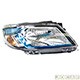 Farol principal - Original Chevrolet - Chevrolet Onix Hatch Effect 1.4 8V SPE/4 cmbio manual Flex 4P de 2014 at 2016 - Onix 2012 at 2016 - com moldura colorida - lado do passageiro - cada (unidade) - 94.7439.96
