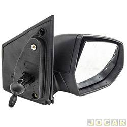 Retrovisor externo - SPJ - Chevrolet Spin Activ 5 lugares 1.8 8V AT6 Econo.flex 4P de 2019 at 2024 - Spin 2012 em diante - com controle manual - preto - lado do passageiro - cada (unidade) - EB-930