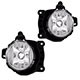 Kit de farol de milha - importado - Chevrolet Onix Hatch LTZ 1.4 8V SPE/4 cmbio automtico Flex 4P de 2012 at 2016 - Onix LTZ 2012 at 2016 - sem grade - com friso cromado - cada (unidade) - 25924