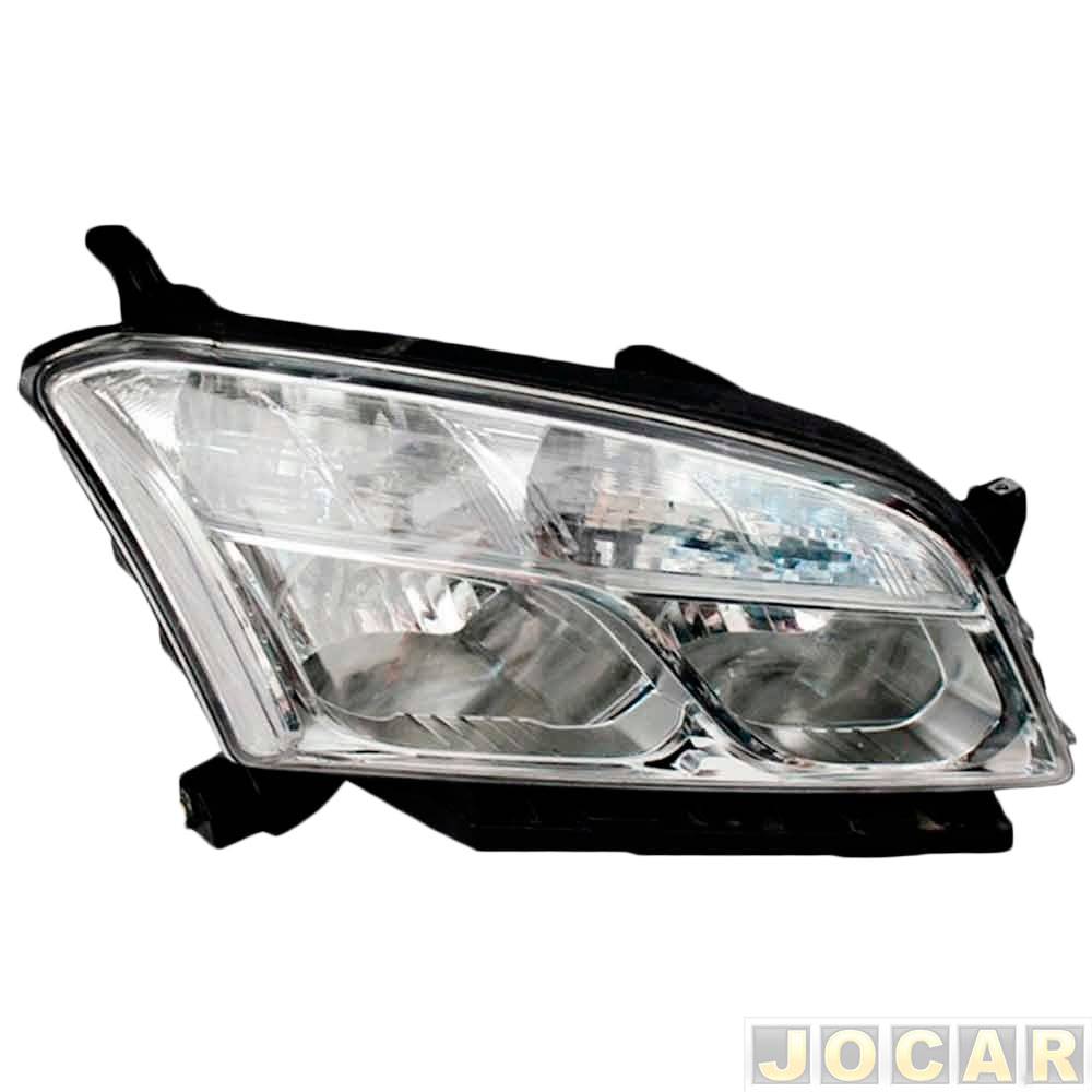 Farol principal - importado - Tracker 2013 até 2016 - elétrico - lado do passageiro - cada (unidade) - 26064