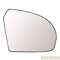 Lente do retrovisor com base - alternativo - G Componentes - Spin 2012 em diante - lado do passageiro - cada (unidade) - GB1056
