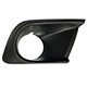 Grade (moldura) lateral do para-choque - alternativo - Chevrolet Onix Hatch LT 1.0 8V cmbio manual Econo.Flex 4P de 2016 at 2019 - Onix/Prisma 2016 at 2019 - Joy/Joy Plus 2020 at 2022 - com furo para milha - preta - lado do passageiro - cada (unidade)