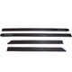 Friso lateral - Chevrolet Onix Hatch Effect 1.4 8V SPE/4 cmbio manual Flex 4P de 2014 at 2016 - Onix 2012 at 2019 - Joy 2020 at 2022 - Cinza Aztec - autoadesivo - jogo