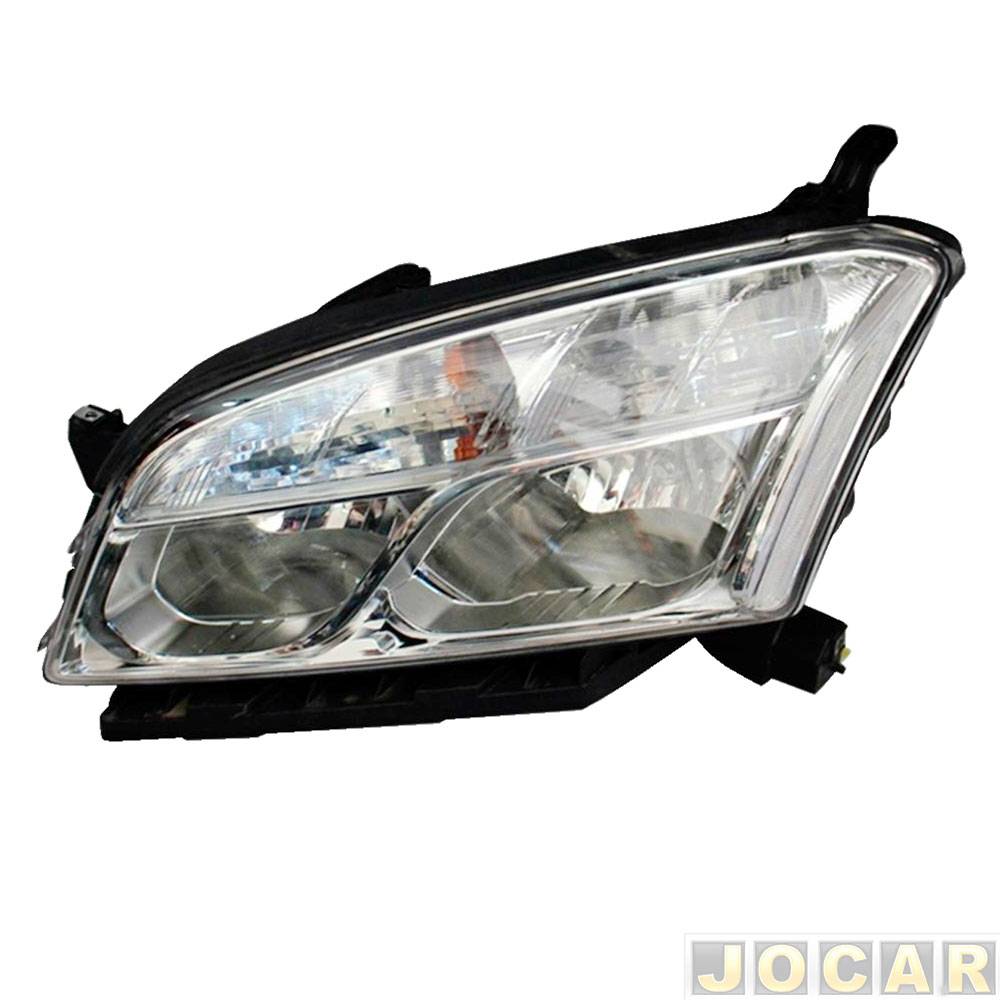 Farol principal - Depo - Tracker 2013 até 2016 - elétrico - máscara cromada - lado do motorista - cada (unidade) - 27235