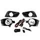 Kit de farol de milha - alternativo - Shocklight - Chevrolet Onix Hatch LT 1.4 8V cmbio automtico Econo.Flex 4P de 2016 at 2019 - Onix/Prisma LT 2017 at 2019 - Joy/Joy Plus 2020 at 2022 - com grade - boto modelo original - exceto neblina - cada (unidade) - SL-043010