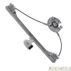 Mquina de vidro - <b>Chevrolet Agile Effect 1.4 8V Econo.flex de 2013 at 2014</b> - Agile 2009 at 2014 - 4 portas-manual - traseira - lado do passageiro - cada (unidade)