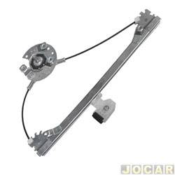 Mquina de vidro - <b>Chevrolet Agile Effect 1.4 8V Econo.flex Easytronic de 2013 at 2014</b> - Agile 2009 at 2014 - 4 portas-manual - traseira - lado do motorista - cada (unidade)