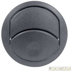 Entrada de ar do painel - <b>Chevrolet Agile Effect 1.4 8V Econo.flex de 2013 at 2014</b> - Agile 2009 at 2014 - Montana 2011 at 2021 - central e lateral - grafite - cada (unidade)