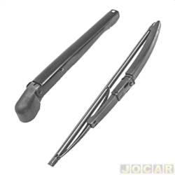 Haste do limpador do vidro traseiro - 2M Plastic - <b>Chevrolet Onix Hatch Effect 1.4 8V SPE/4 cmbio manual Flex 4P de 2014 at 2016</b> - Agile 2010 at 2014 - Celta 2015 at 2016 - Onix 2013 at 2018 - Trailblazer 2012 at 2017 - cada (unidade) - 1510036