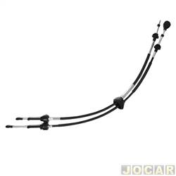 Cabo de comando do cmbio - Frontier - <b>Chevrolet Agile LT 1.4 8V Econo.flex de 2009 at 2013</b> - Agile/Montana 1.4 2010 at 2014 - 2 cabos - cada (unidade) - 27378