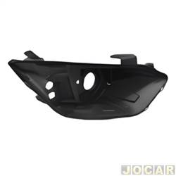 Carcaa do farol - importado - <b>Chevrolet Onix Hatch Effect 1.4 8V cmbio manual Econo.Flex 4P de 2017 at 2019</b> - Onix/Prisma 2017 em diante - lado do passageiro - cada (unidade) - 32824