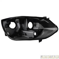 Carcaa do farol - importado - Chevrolet Onix Hatch RS 1.0 Turbo 12V cmbio automtico Flex 4P de 2021 em diante - Onix 2020 em diante - para modelo com projetor - lado do passageiro - cada (unidade) - 32826