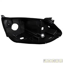 Carcaa do farol - importado - Chevrolet Onix Hatch RS 1.0 Turbo 12V cmbio automtico Flex 4P de 2021 em diante - Onix 2020 em diante - modelo simples - lado do passageiro - cada (unidade) - 34146