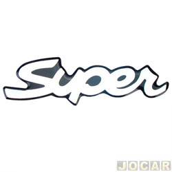 Letreiro - alternativo - <b>Chevrolet Corsa Hatch Super 1.0 MPFI 2P de 1996 at 1999</b> - Corsa 1996 at 1996 - Super - grande - resinado - cada (unidade)