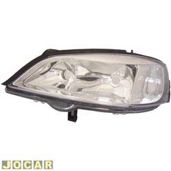 Farol principal - Arteb - <b>Chevrolet Astra Hatch GL 1.8 MPFI 2P de 1998 at 2001</b> - Astra 1999 at 2002 - sem motor - lado do motorista - cada (unidade) - 0160231