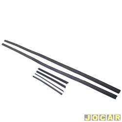 Canaleta - <b>Chevrolet Corsa Hatch Super 1.0 MPFI 2P de 1996 at 1999</b> - Corsa 1994 at 2002 2 portas - com pestana - jogo