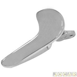 Gatilho da maaneta interna da porta - <b>Chevrolet Corsa Hatch SS 1.8 8V Flexpower 4P de 2005 at 2009</b> - Corsa 2003 at 2012 - cromada - lado do passageiro - cada (unidade)