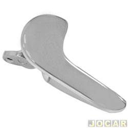 Gatilho da maaneta interna da porta - <b>Chevrolet Corsa Hatch SS 1.8 8V Flexpower 4P de 2005 at 2009</b> - Corsa 2003 at 2012 - cromada - lado do motorista - cada (unidade)