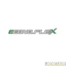 Letreiro - alternativo - <b>Chevrolet Corsa Hatch Maxx 1.4 8V Econo.flex 4P de 2007 at 2012</b> - Corsa 2007 at 2012 - Econo.Flex - verde - cada (unidade)