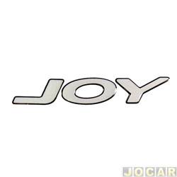 Letreiro - alternativo - <b>Chevrolet Corsa Hatch Joy 1.0 8V Flexpower 4P de 2008 at 2009</b> - Corsa 2008 at 2009 - JOY - resinado - cada (unidade)
