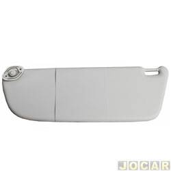Quebra-sol - 2M Plastic - <b>Chevrolet Corsa Hatch SS 1.8 8V Flexpower 4P de 2005 at 2009</b> - Corsa 2003 at 2012 - Montana 2003 at 2010 - sem espelho - cinza - lado do passageiro - cada (unidade) - 1902079