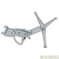 Mquina de vidro - <b>Chevrolet Corsa Hatch Wind 1.0 MPFI 2P de 1999 at 2002</b> - Corsa 1995 at 2002 - 2 portas - eltrica para motor Bosch 8 dentes - inteligente - lado do passageiro - cada (unidade)