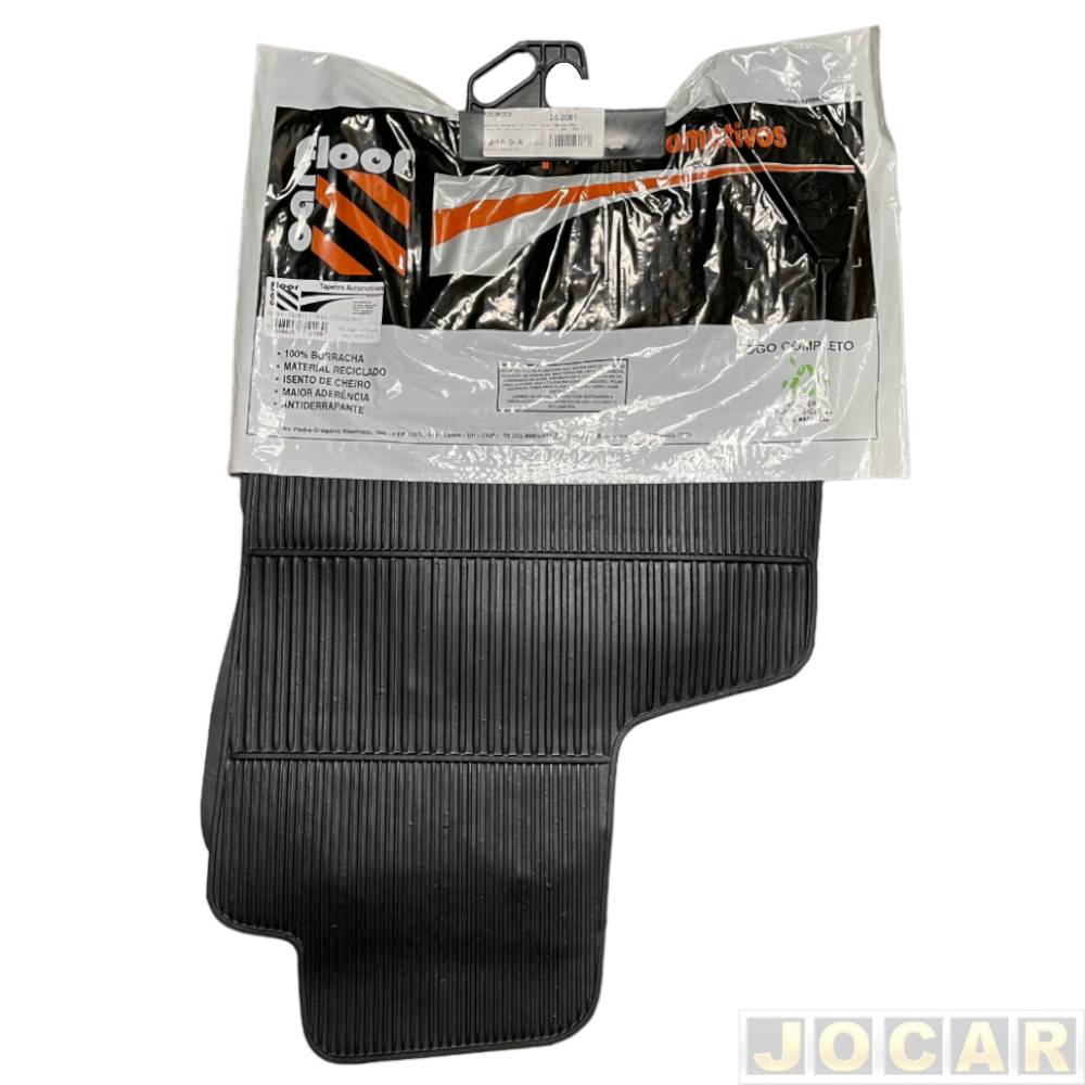 Tapete de borracha - Car Floor - Corsa 1994 até 2002 - Classic 2011 em diante - 4 peças - preto - jogo - D024.0